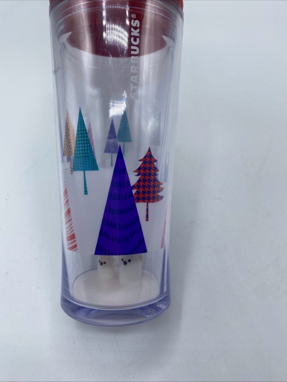 Starbucks Tumbler Holiday Edition 3D Polar Bears Winter Landscape Geometric Tre - Picture 5 of 7
